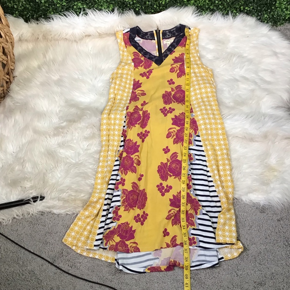Matilda Jane Yellow Patchwork Shift Dress - image 8